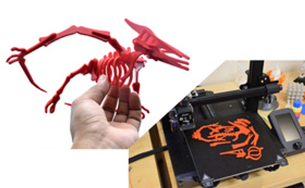 【3Dプリンター製のプラモデル】恐竜プラモデルキットをお送りします！