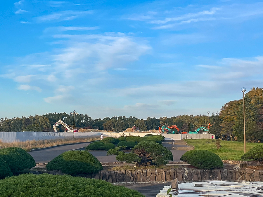 本日（令和5年10月15日日)の北海道百年記念塔です