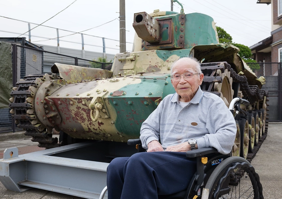 チハ改造ブルの操縦手、丹羽次郎さんがご来訪されました。