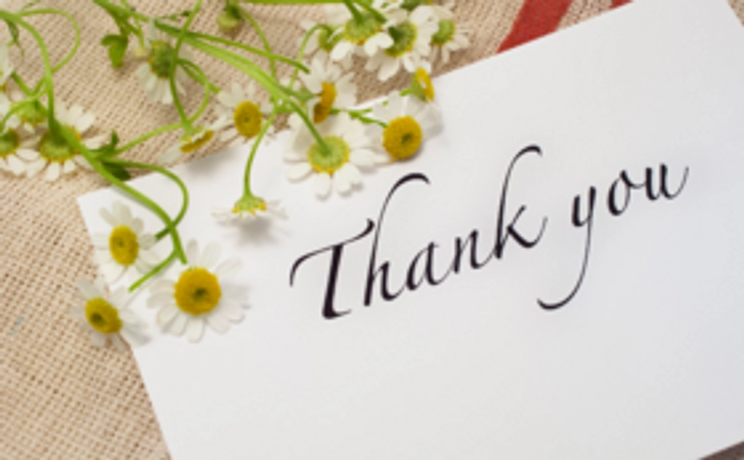 ご支援に感謝いたします！