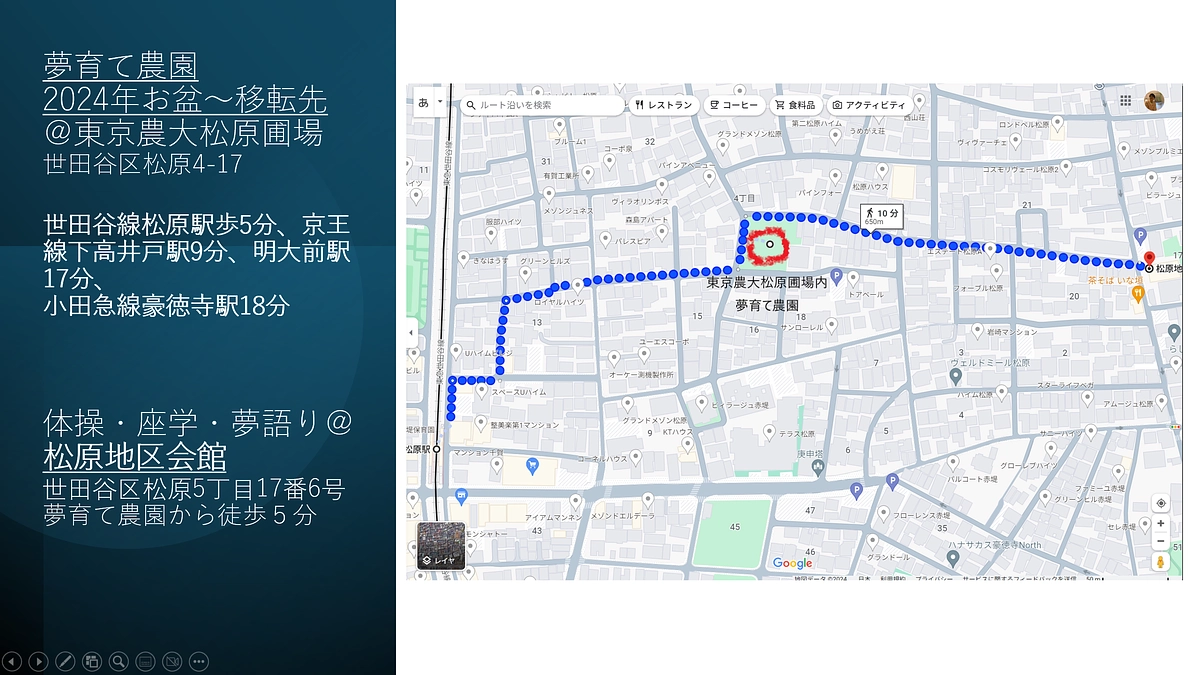 移転後初の夢育て農園Open Dayは１０月６日（日）！以後第１日曜日AM開催です！