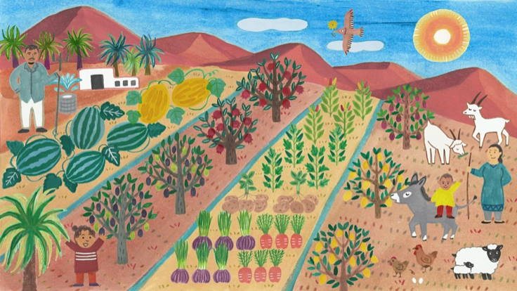 モロッコのサハラ砂漠でベルベルの伝統農法を用いたエコファームを造る