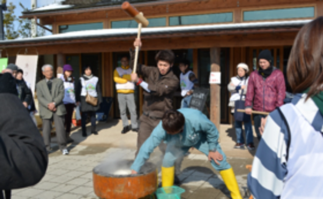 みんなの切り餅・黒青豆餅セット！