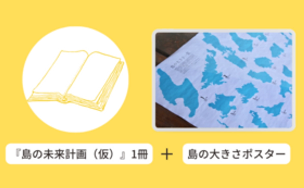 『島の未来計画（仮）』1冊／「島の大きさポスター」付き応援コース