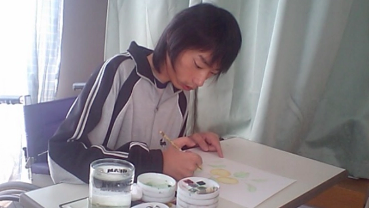 初の東京個展！筋力が低下するまで描き続けた水彩画で癒しを