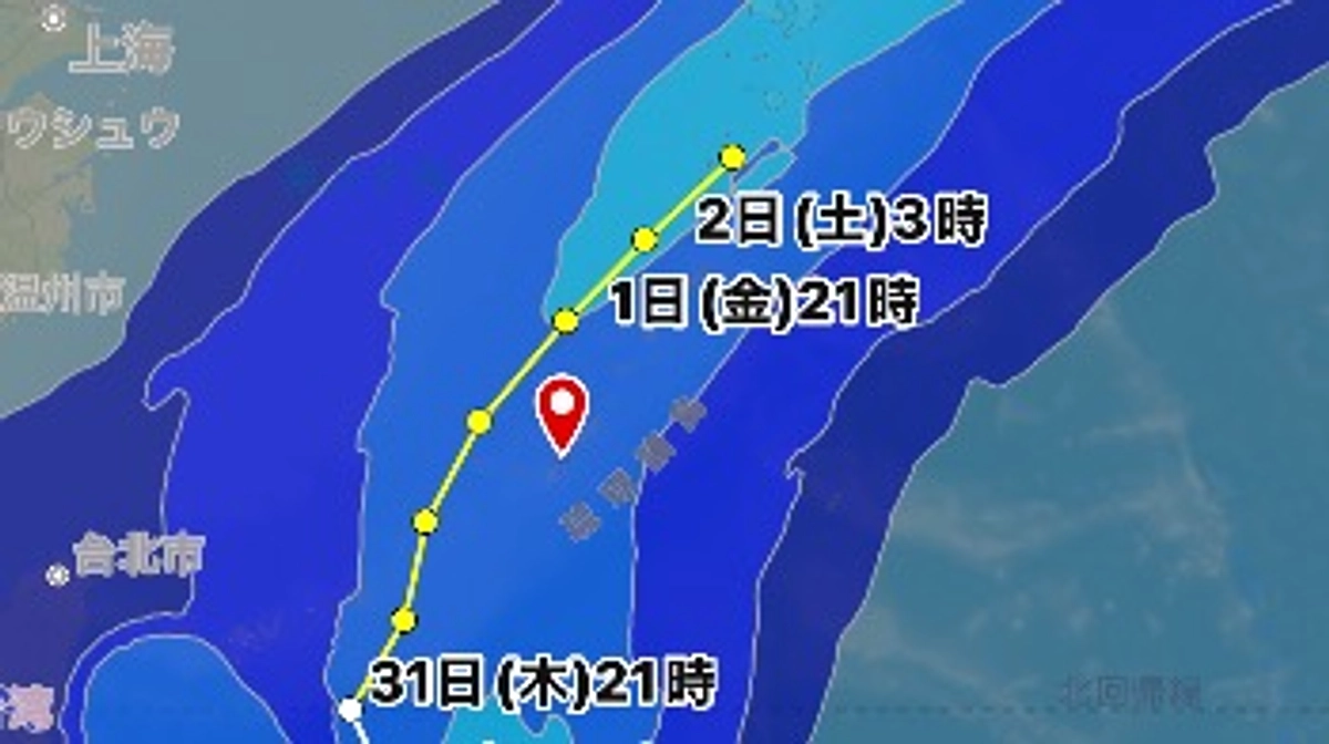 来週は台風直撃の可能性