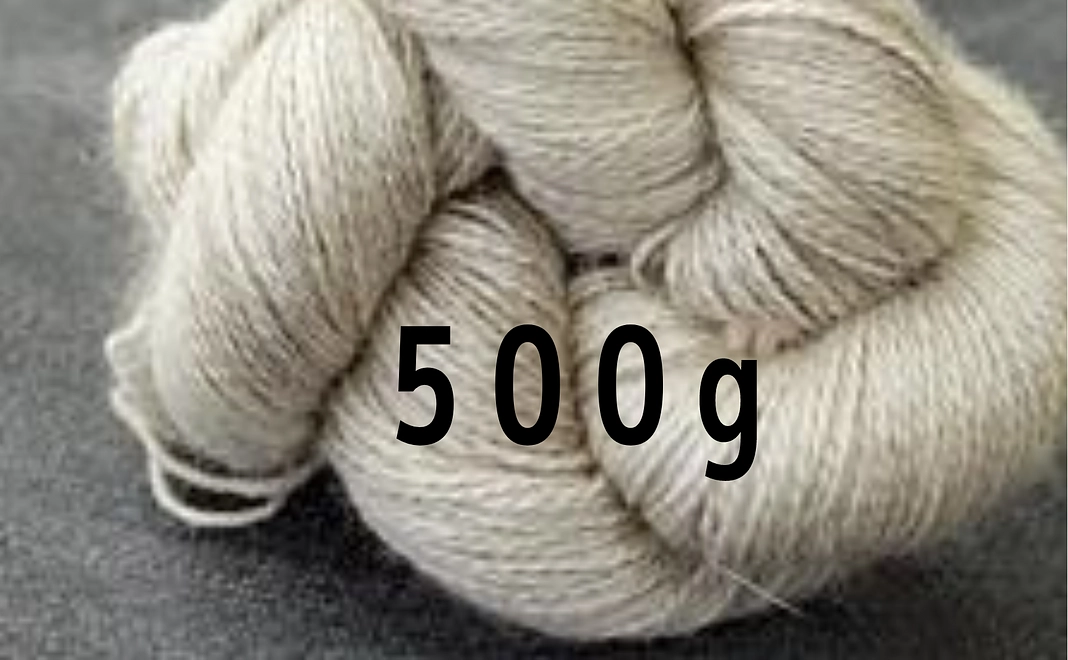 国産紡績糸(編み物用糸)500g+サンクスメール