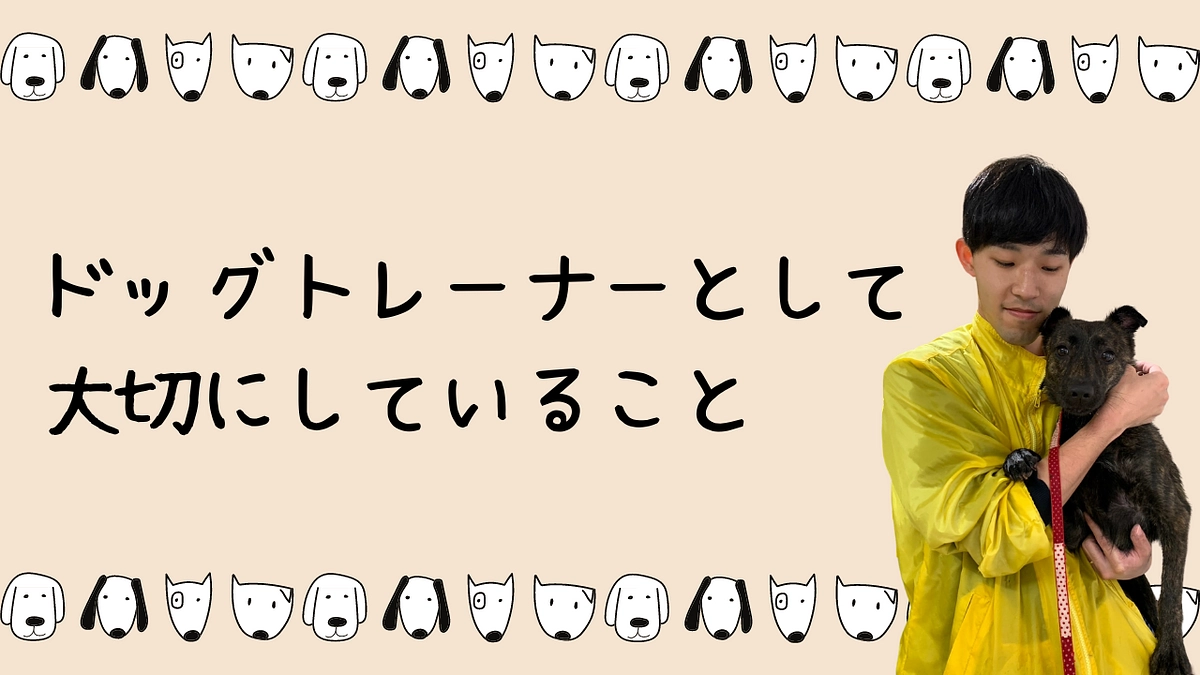 【クラファン終了まで残り9日！】ドッグトレーナーとして大切にしていること