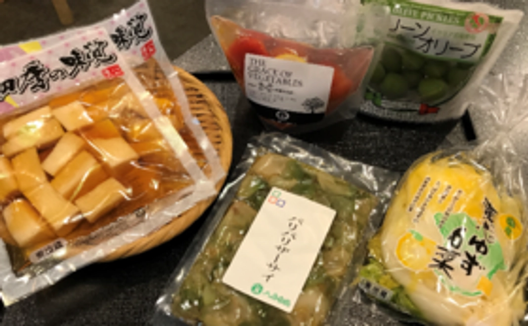 福島職人たちの漬物盛り合わせ