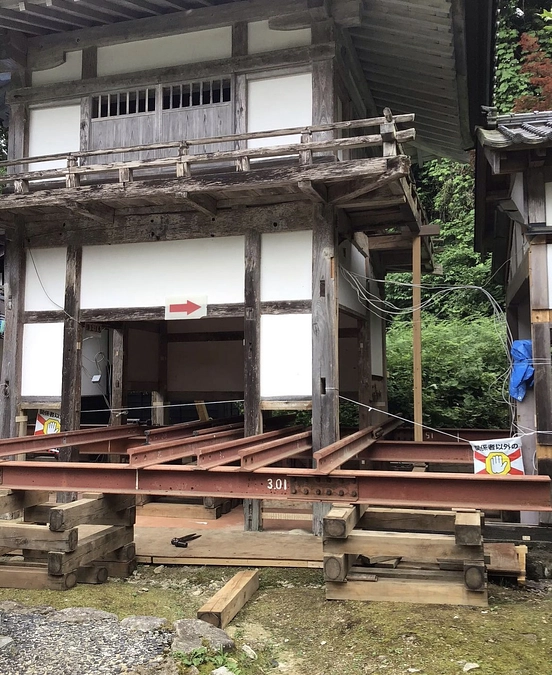 工事の様子｜銅材の組み立て