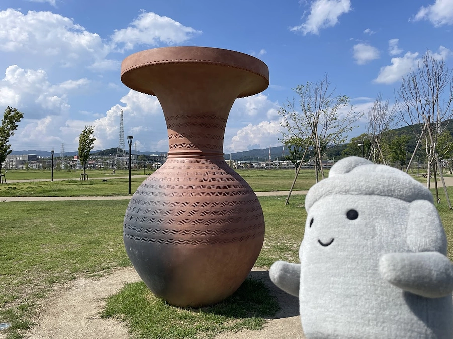 はしづか君と「安満遺跡公園」へ、オンライン配信の取材に行ってきました！