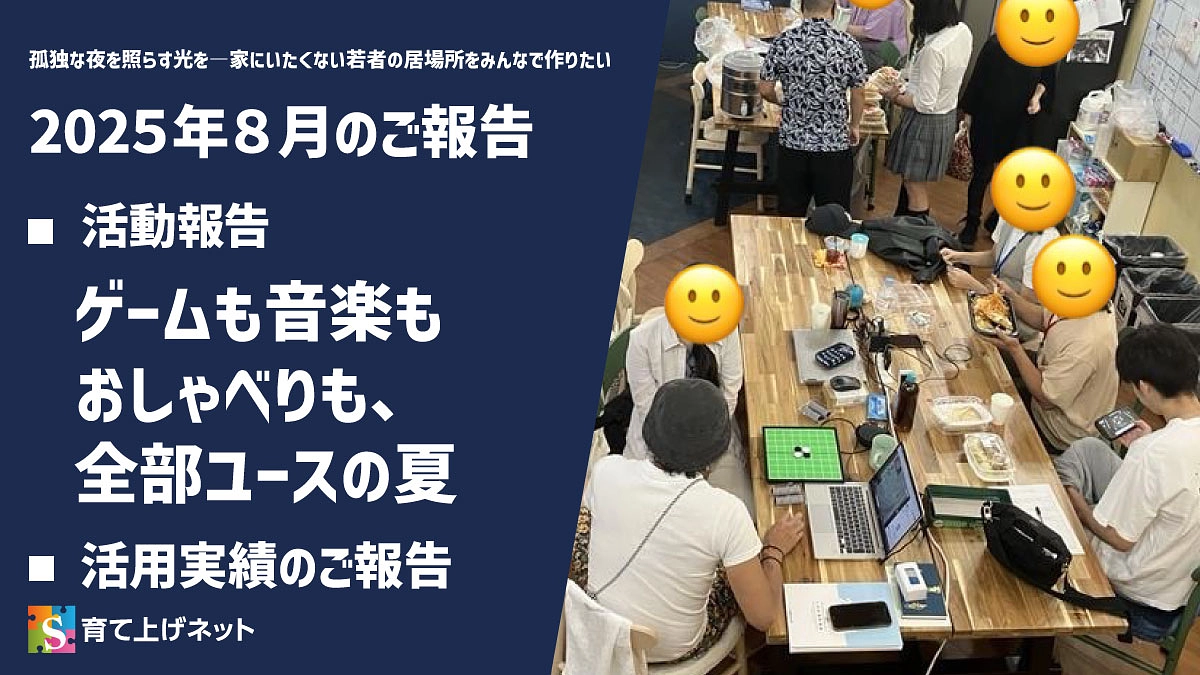 【報告】25年8月の活動状況