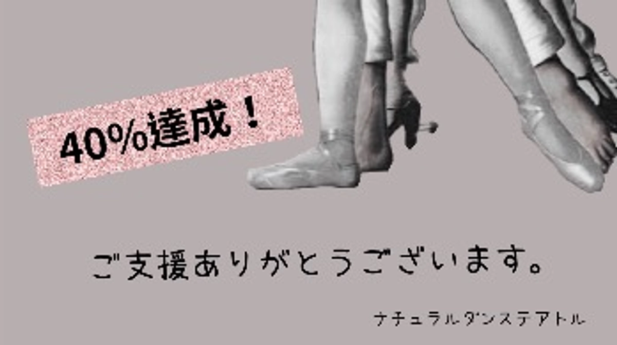 プロジェクト、40％達成いたしました！！