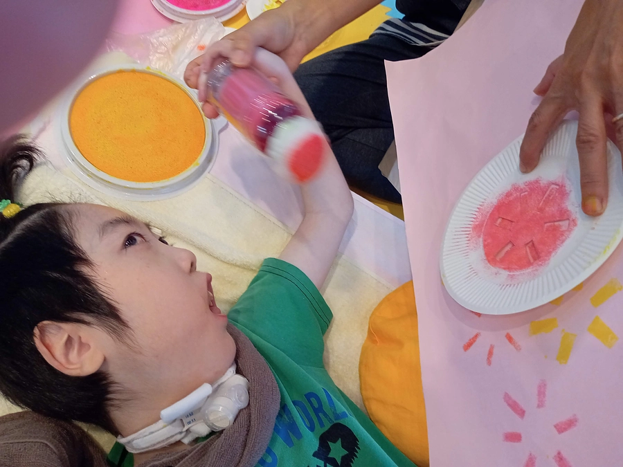 コスモスの花畑を作りました