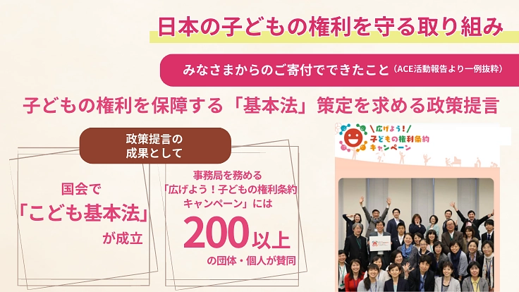 子どもの権利をあたりまえに！今、ACEと一緒に未来へのアクションを 6枚目