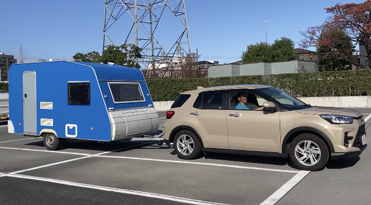 川口市役所に青いトレーラー現る！