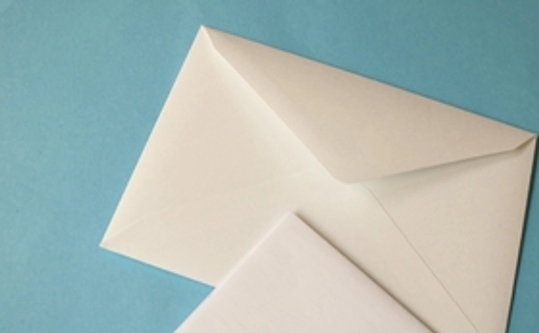 再生紙を使った感謝のお手紙