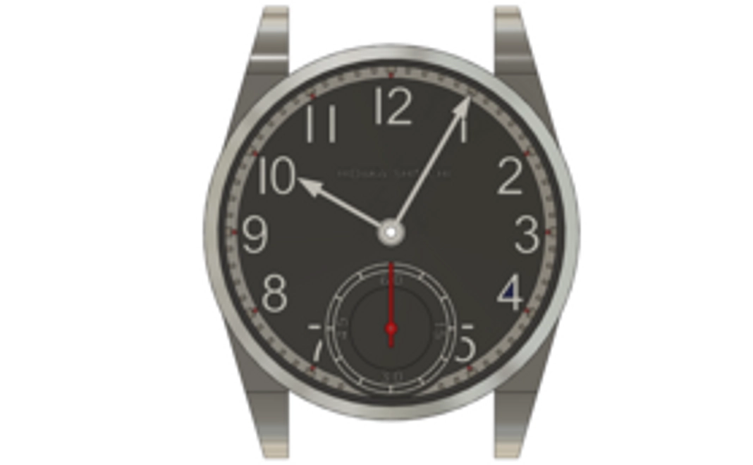 腕時計作品　H1　ムーブメントの仕上げ簡易版
