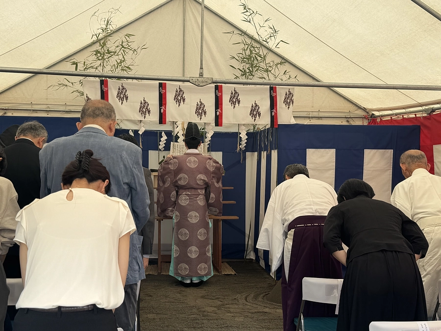 地鎮祭を執り行いました