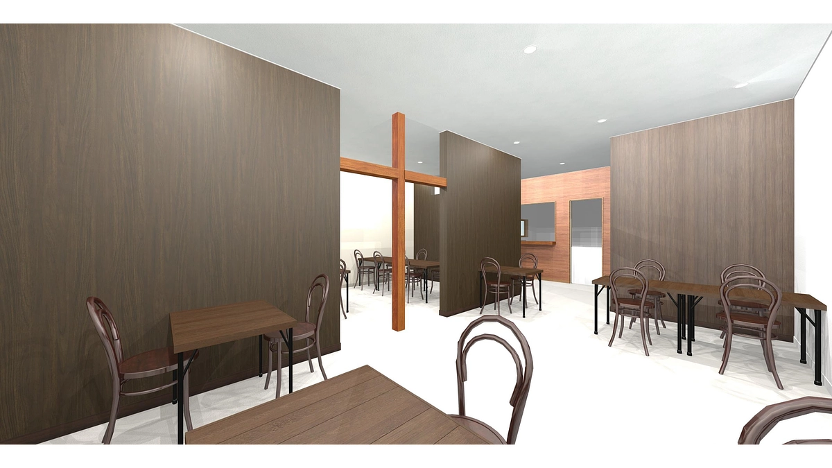 レストランブランニュー﨔の内装デザインについて