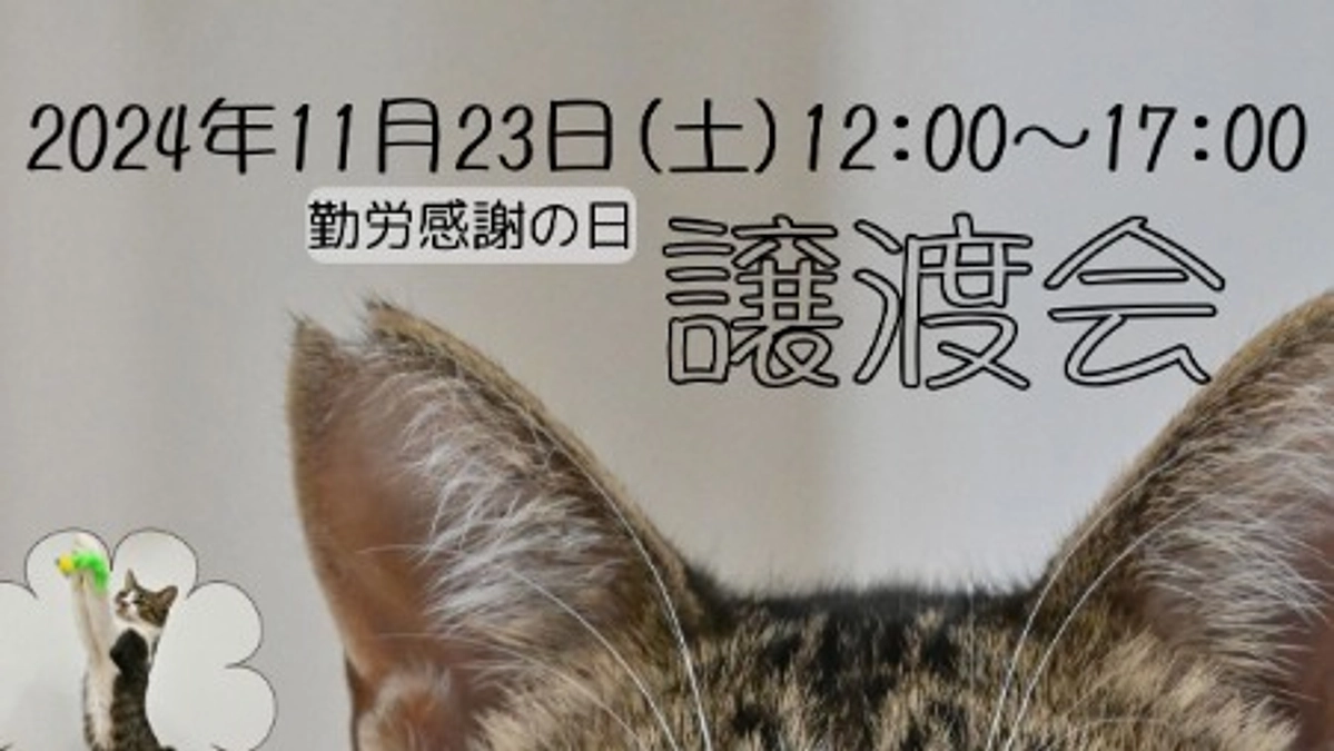 新しい家族のもとへ【譲渡会のお知らせ】