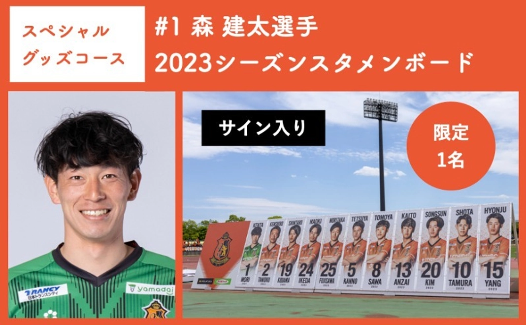 【スペシャルグッズコース】 #1 森 建太選手 2023シーズンスタメンボード