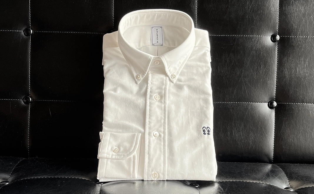 サカノシタノデニム/オックスフォードボタンダウンカラーシャツPC02(刺繍)