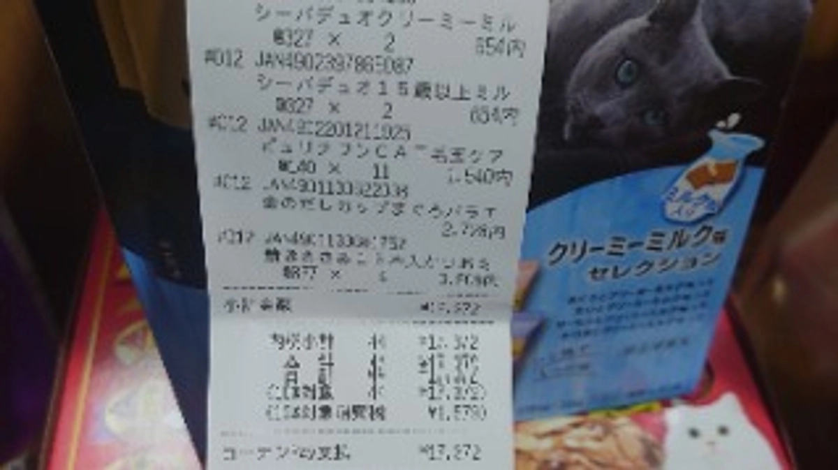 支援金からの買い物