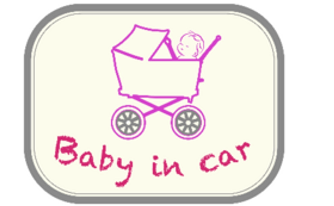 「BABY　IN」ステッカー