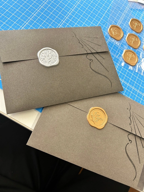 お手紙の発送準備を着々と