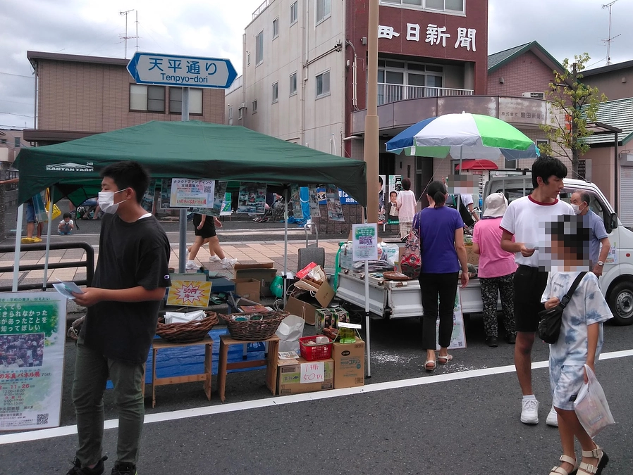 9月10日(日) 軽トラ市 「みんなで軽トラ市 いわた☆駅前楽市」に宣伝出店しました！