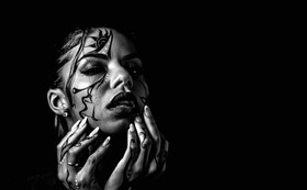 ボディーペイント作品(写真)ハガキサイズ3枚