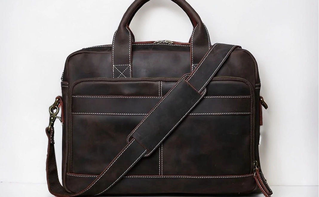 【早割20%OFF】本革ブリーフケース　ダークブラウン
