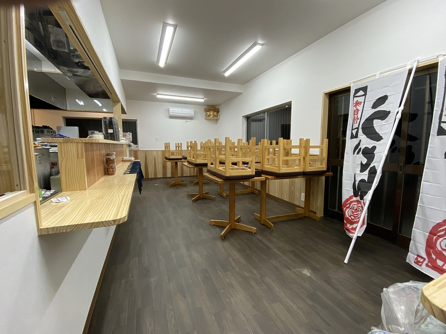 店舗完成。飲食店としての検査通過！