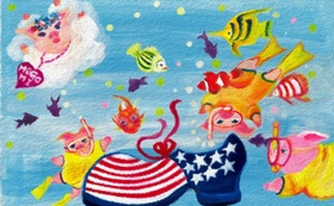 MARRY CALL  イラスト絵画データ１作品　送付「Sea Party」