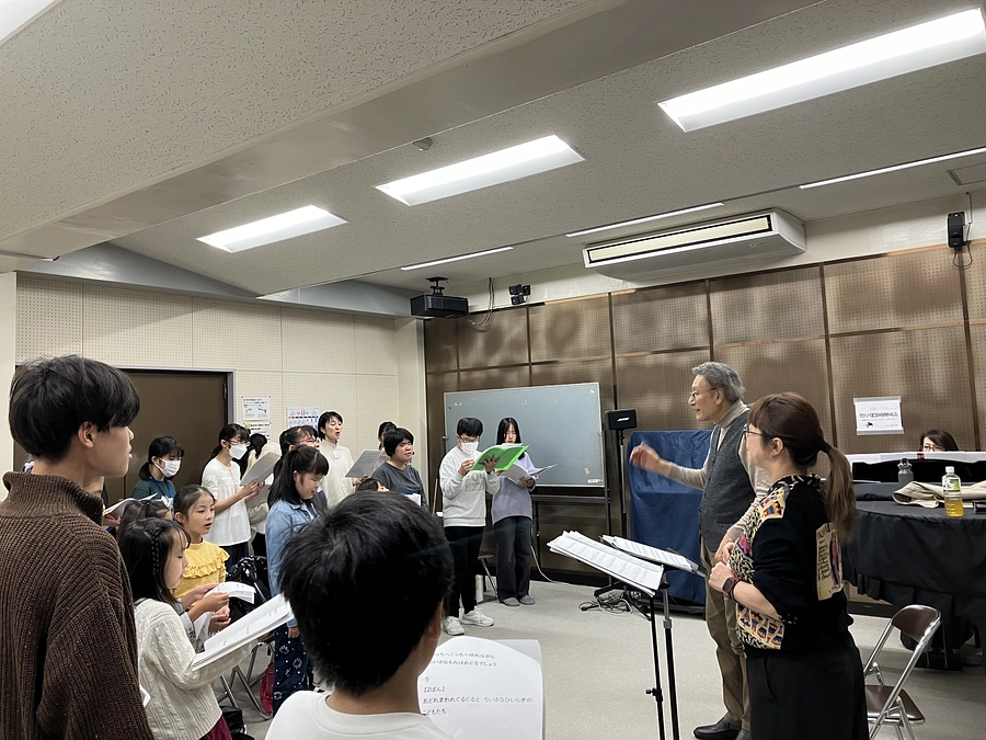 先週末の練習の様子～歌詞の世界を想像しながら