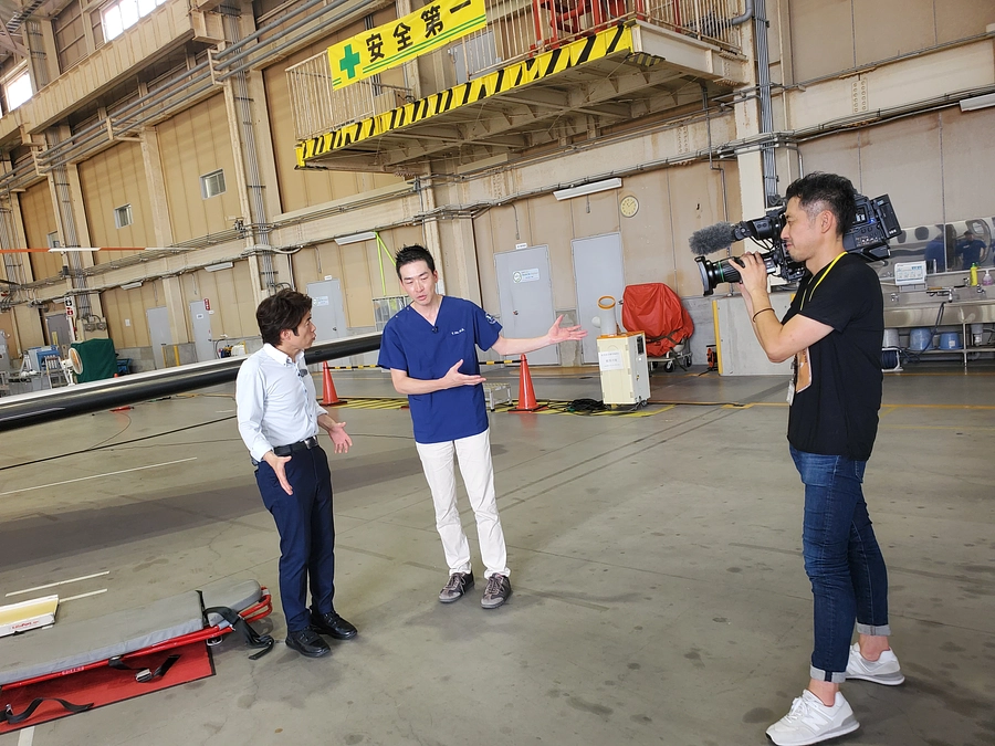 明日「チャント」内、17時前後「大石がきく！」のコーナーでドクタージェットが報道されます