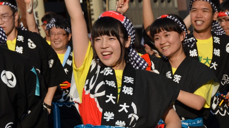 水戸黄門の縁の地。世代・国境を越えて一つになって踊りたい！