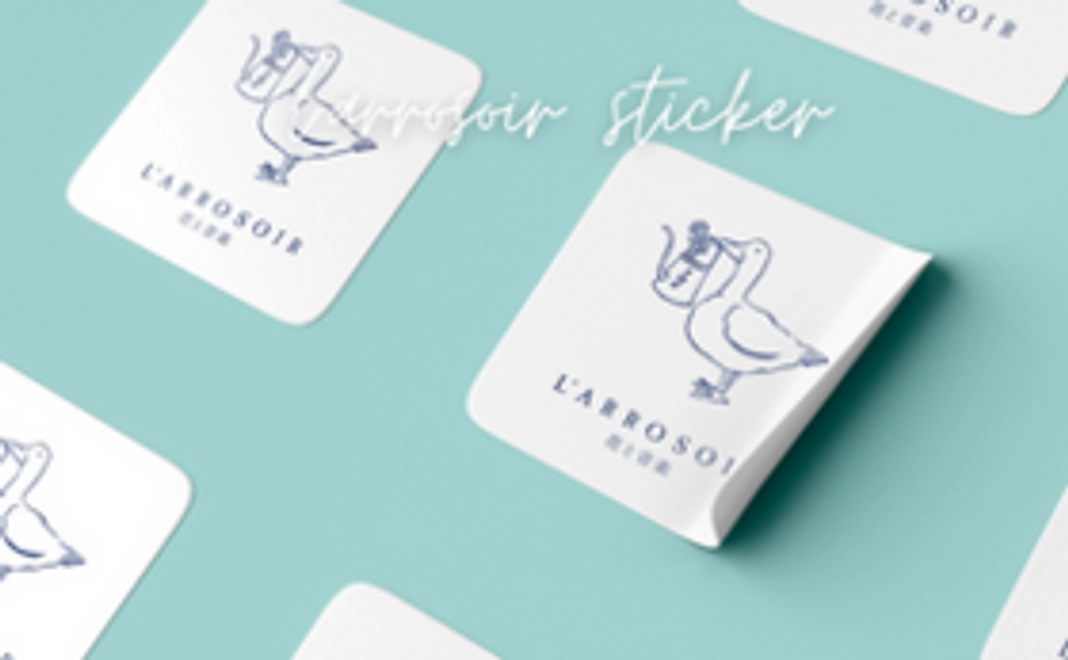 L’ARROSOIR ロゴステッカー 2種類