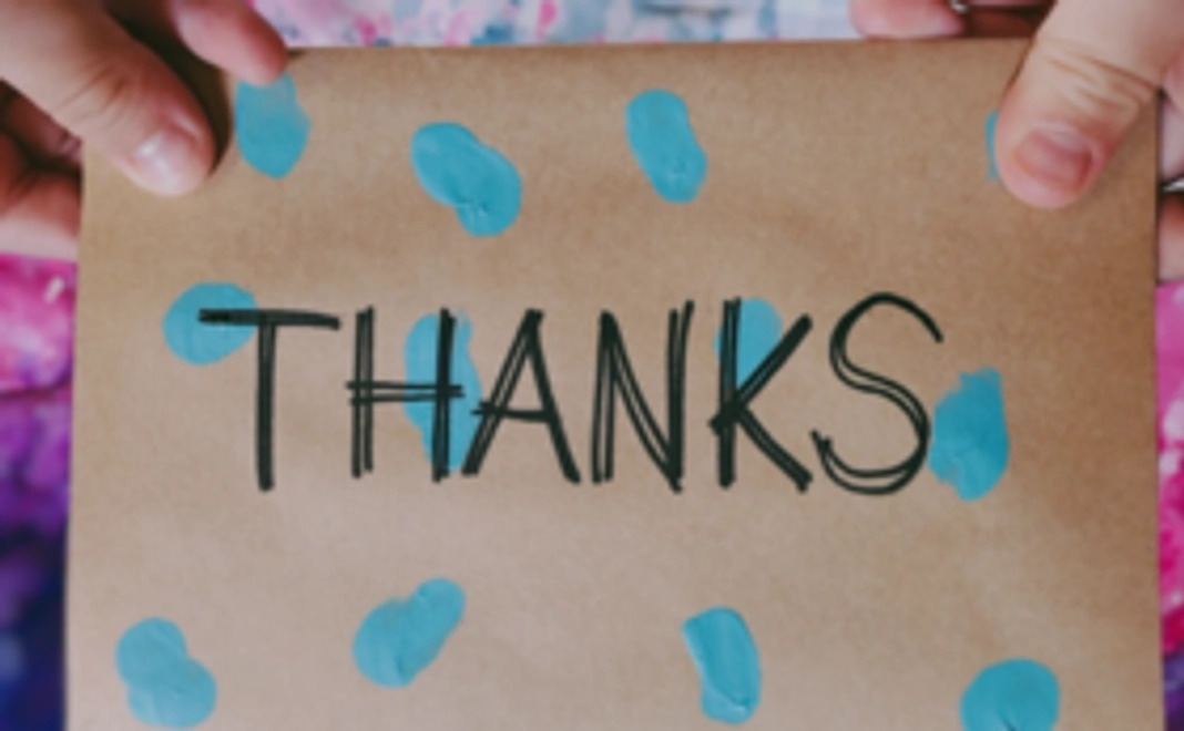 ◎お礼の気持ちを込めた子どもオリジナルThanksカード