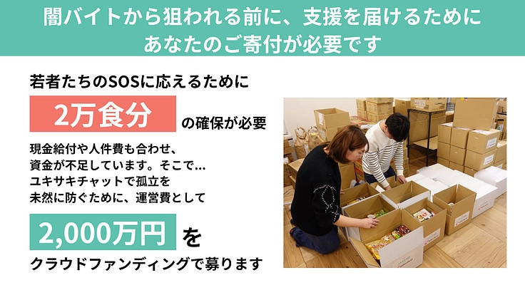 闇バイトから狙われる前に、困窮する若者に支援を|D×P寄付募集・春 10枚目