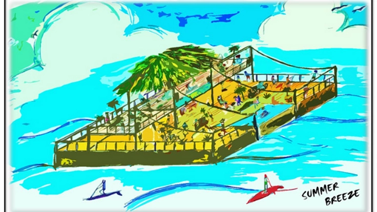 指宿港海岸で海上アミューズメント「SUMMER BREEZE」開催！