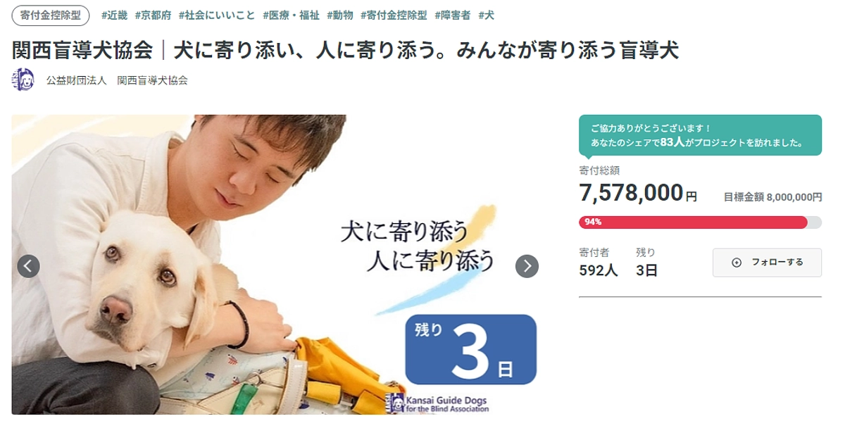 クラウドファンディングへのご支援のお願い（２０２３／０８／２８）