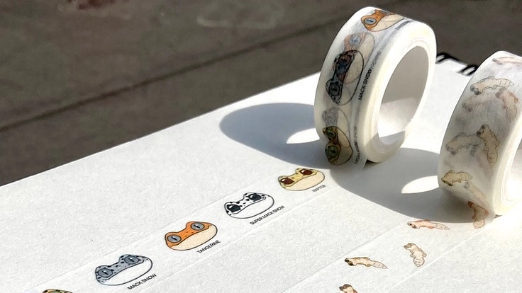 レオパ、ツノガエル、チンチラマスキングテープ制作にご協力ください！