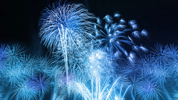 ブルーのスターマインで医療従事者を応援したい！