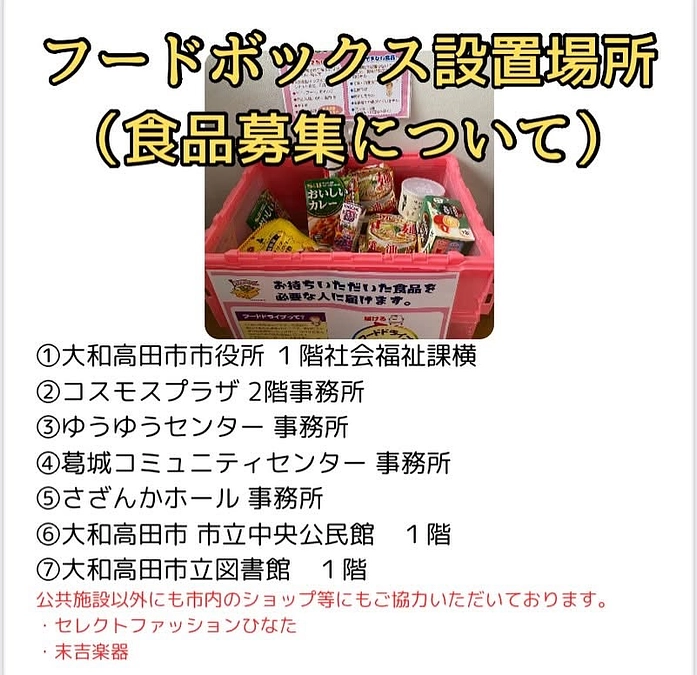 【活動報告】フードボックス設置場所のご紹介と募集について❣️
