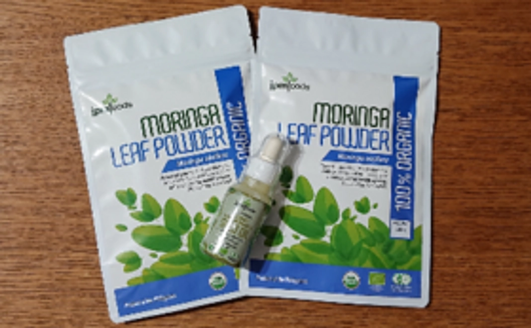 【100%無農薬】モリンガパウダー100g 2袋セット ＋ モリンガシードオイル