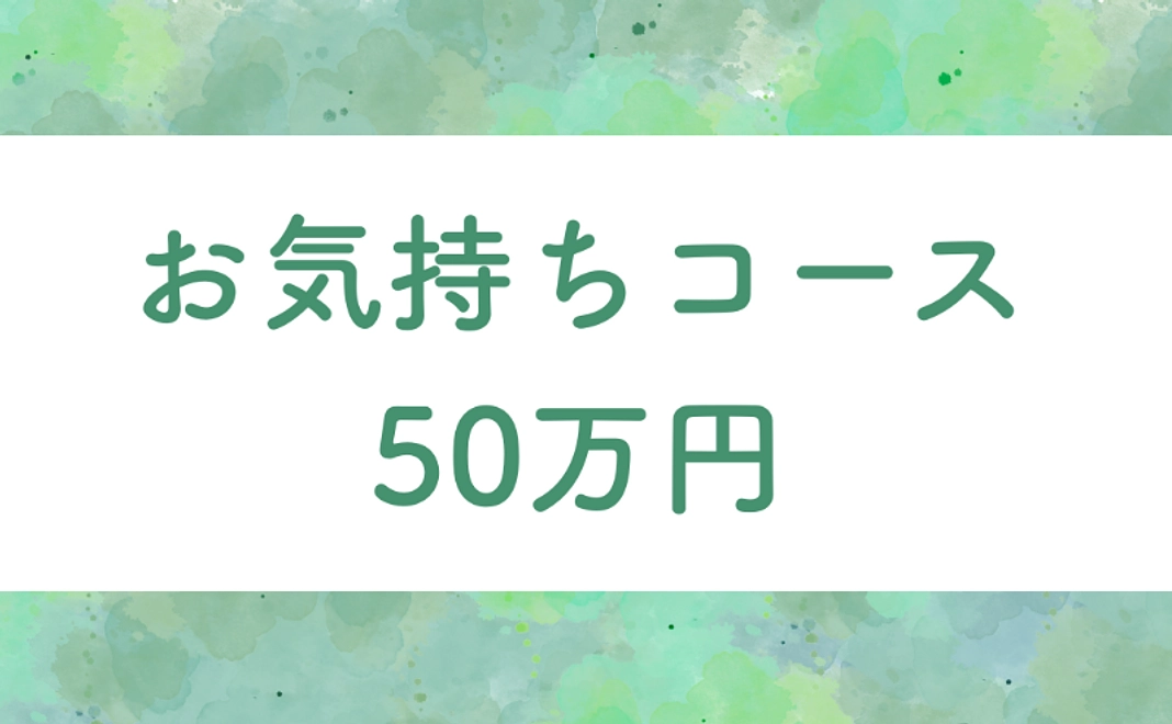 お気持ちコース | 500,000円