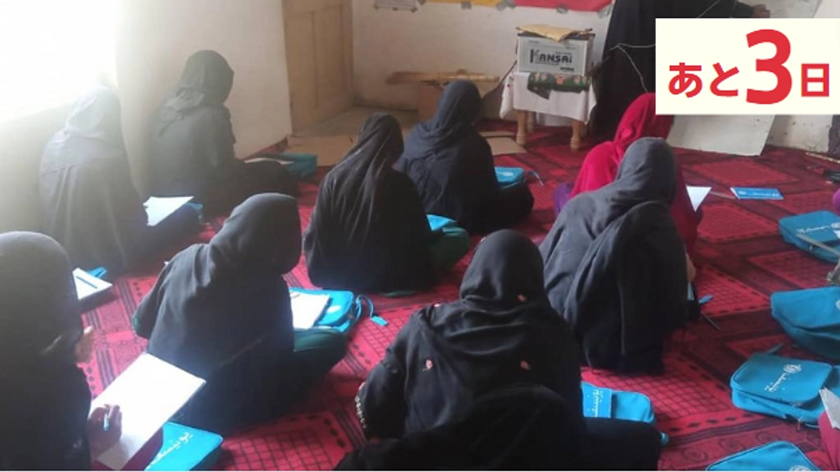 【あと3日】最後まで頑張ります！日本のみなさんの温かい気持ちをアフガニスタンに届けたい。