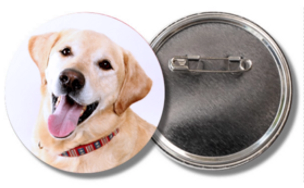 セラピードッグ缶バッジ1個